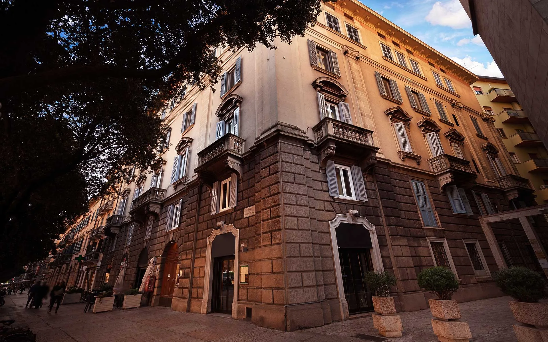 Il palazzo del Relais Empire nel centro storico di Verona